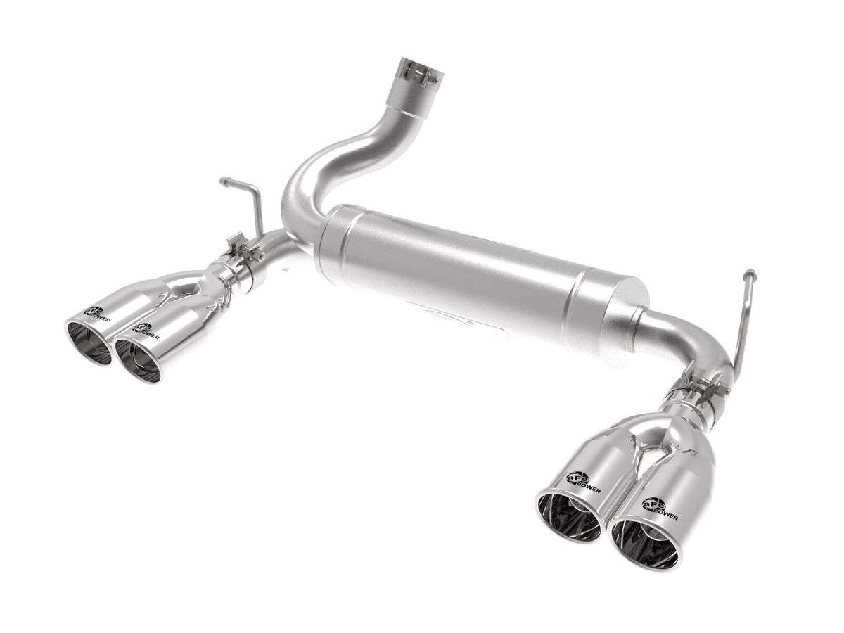 AFE 49-38086-P Vulcan Series 2-1/2 IN 304 Stainless Steel Axle-Back Exhaust System Polished