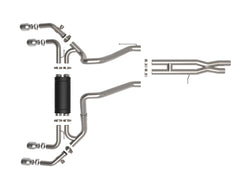 aFe Power 21-25 Jeep Wrangler (6.4) Exhaust System Kit PN. 49-38098-P