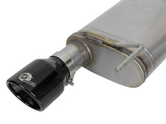 AFE 49-43105-B Mach Force Xp Stainless Steel Axle Back Exhaust System w/Dual Black Tips