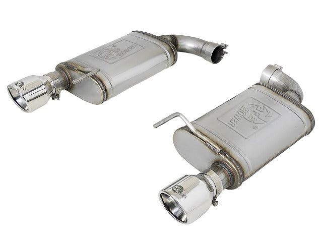 AFE 49-43105-P Mach Force Xp Stainless Steel Axle Back Exhaust System w/Dual Polished Tips