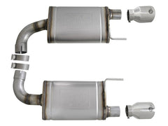 AFE 49-43105-P Mach Force Xp Stainless Steel Axle Back Exhaust System w/Dual Polished Tips