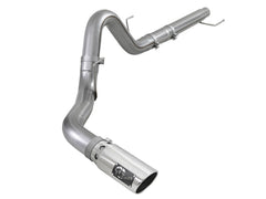 AFE 49-43106-P Large Bore-HD 4 IN 409 Stainless Steel DPF-Back Exhaust System w/Polished Tip