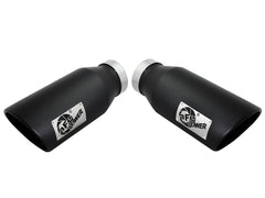 AFE 49-43122-B Large Bore-HD 4 IN 409 Stainless Steel DPF-Back Exhaust System w/Black Tip