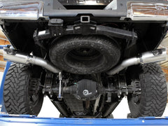 AFE 49-43122-P Large Bore-HD 4 IN 409 Stainless Steel DPF-Back Exhaust System w/Polished Tip