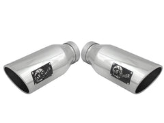 AFE 49-43122-P Large Bore-HD 4 IN 409 Stainless Steel DPF-Back Exhaust System w/Polished Tip