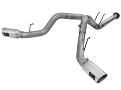 AFE 49-43122-P Large Bore-HD 4 IN 409 Stainless Steel DPF-Back Exhaust System w/Polished Tip