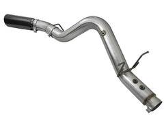 AFE 49-44085-B Large Bore-HD 4in 409 Stainless Steel DPF-Back Exhaust System w/Black Tip