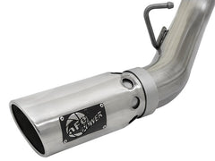 AFE 49-44086-P Large Bore-HD 4in 409 Stainless Steel DPF-Back Exhaust w/Dual Polished Tips