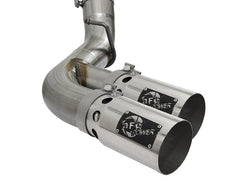 AFE 49-44089-P Rebel XD Series 4in 409 Stainless Steel DPF-Back Exhaust w/Dual Polished Tips