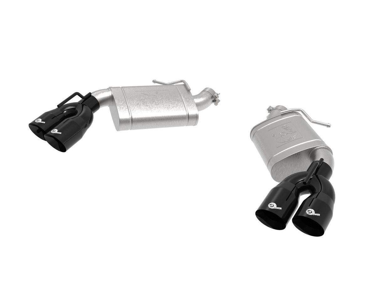 AFE 49-44119-B MACH Force-Xp 2-1/2 IN 409 Stainless Steel Axle-Back Exhaust System Black