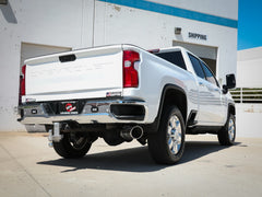 AFE 49-44125-P Large Bore-HD 5 IN 409 Stainless Steel DPF-Back Exhaust System w/Polished Tip