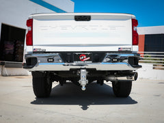 AFE 49-44125-P Large Bore-HD 5 IN 409 Stainless Steel DPF-Back Exhaust System w/Polished Tip