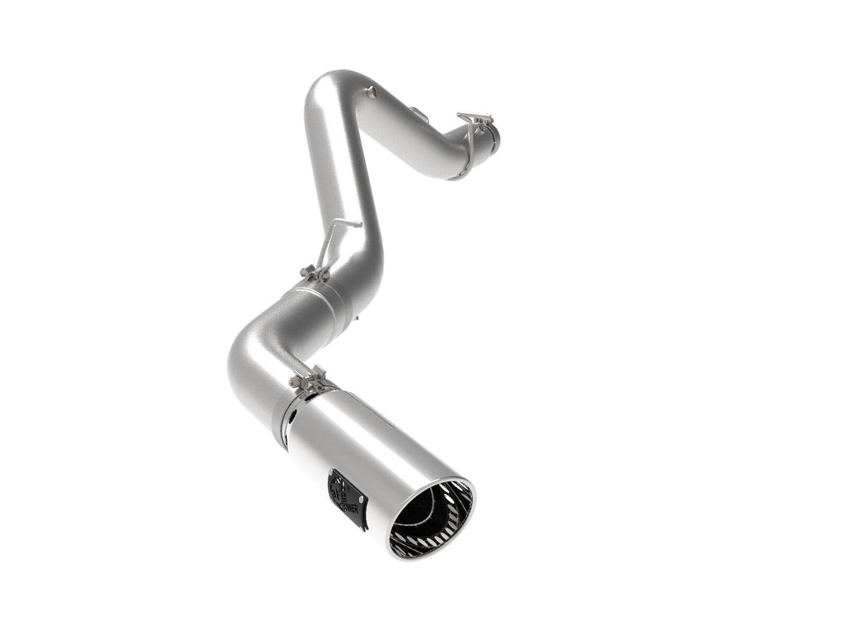 AFE 49-44125-P Large Bore-HD 5 IN 409 Stainless Steel DPF-Back Exhaust System w/Polished Tip