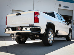 AFE 49-44126-B Large Bore-HD 4 IN 409 Stainless Steel DPF-Back Exhaust System w/Black Tip