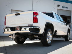 AFE 49-44126-P Large Bore-HD 4 IN 409 Stainless Steel DPF-Back Exhaust System w/Polished Tip