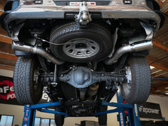 AFE 49-44126-P Large Bore-HD 4 IN 409 Stainless Steel DPF-Back Exhaust System w/Polished Tip