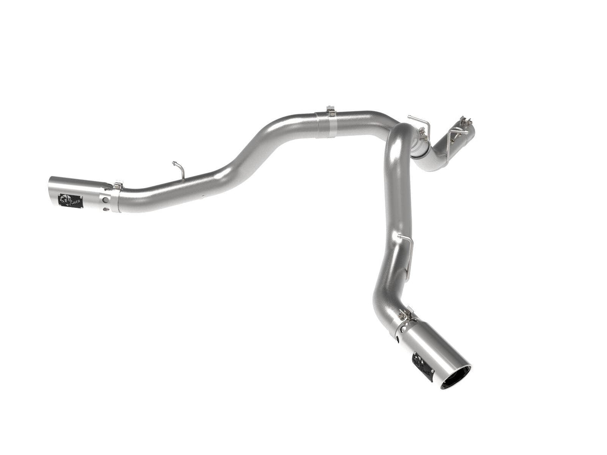 AFE 49-44126-P Large Bore-HD 4 IN 409 Stainless Steel DPF-Back Exhaust System w/Polished Tip