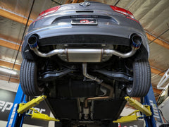 AFE 49-47016-L Takeda 2-1/2 IN 409 Stainless Steel Axle-Back Exhaust System w/ Blue Flame Tips
