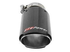AFE 49T25354-C07 aFe POWER Carbon Fiber Exhaust Tip; Universal Exit