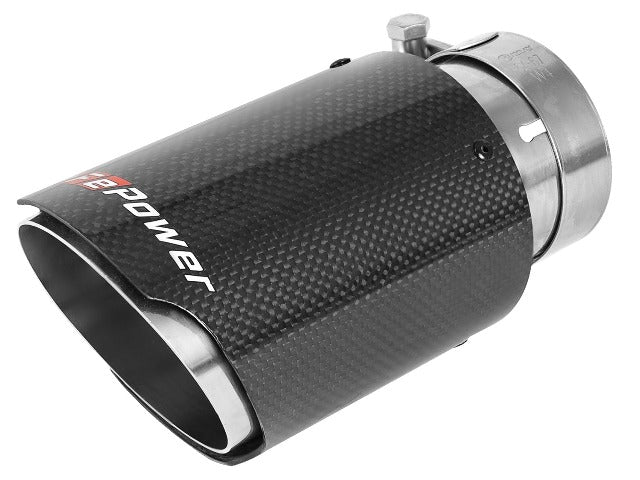 AFE 49T25354-C07 aFe POWER Carbon Fiber Exhaust Tip; Universal Exit