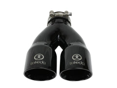 AFE 49T25364-B10 Takeda 304 Stainless Steel Clamp-on Exhaust Tip Black