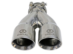 AFE 49T25364-P10 Takeda 304 Stainless Steel Clamp-on Exhaust Tip Polished