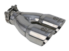 AFE 49T25364-P10 Takeda 304 Stainless Steel Clamp-on Exhaust Tip Polished