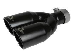 AFE 49T25374-B12 MACH Force-Xp 409 Stainless Steel Clamp-on Exhaust Tip Black