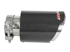 AFE 49T25404-C07 aFe POWER Carbon Fiber Exhaust Tip; Universal Exit