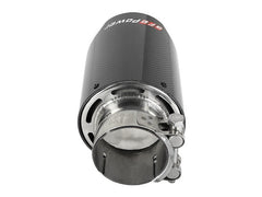 AFE 49T25404-C07 aFe POWER Carbon Fiber Exhaust Tip; Universal Exit