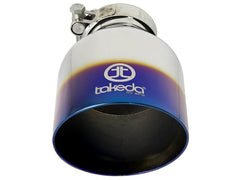 AFE 49T25454-L07 MACH Force-Xp 304 Stainless Steel Exhaust Tip Blue Flame