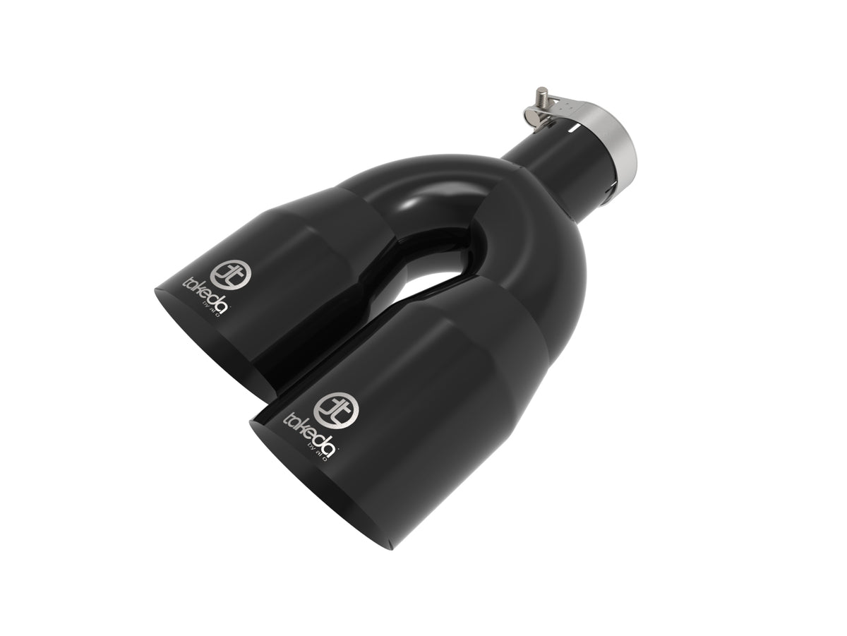aFe POWER Takeda Exhaust Tip Takeda 304 Stainless Steel Clamp-on Exhaust Tip 49T25484-B122