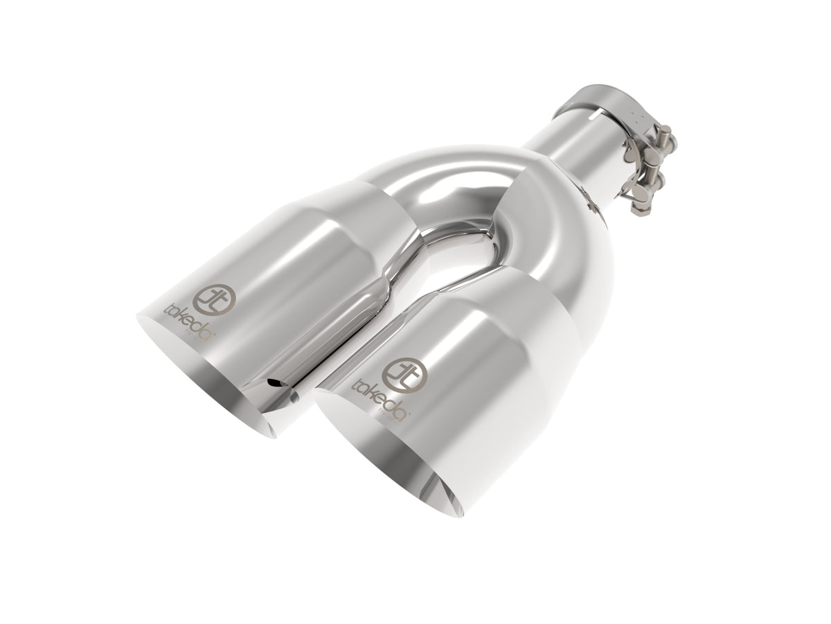 aFe POWER Takeda Exhaust Tip Takeda 304 Stainless Steel Clamp-on Exhaust Tip 49T25484-P121