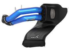 AFE 50-30024DL Momentum XP PRO DRY S Cold Air Intake System w/Blue Aluminum Intake Tubes