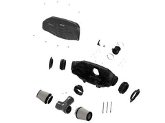 AFE 58-10007D Black Series Stage-2 Carbon Fiber Cold Air Intake System w/ Pro DRY S Media