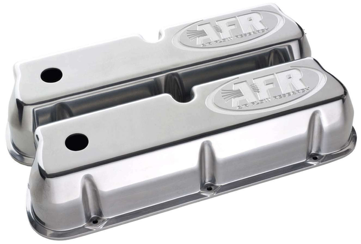 AIR FLOW RESEARCH SBF Tall Alum Valve Cvr Polished w/AFR Logo 6714