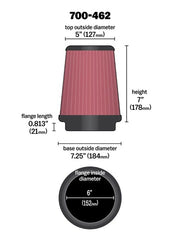 AIRAID 700-462 Universal Air Filter