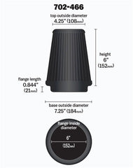 AIRAID 702-466 Universal Air Filter