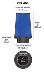 AIRAID 703-469 Universal Air Filter