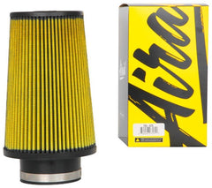 AIRAID 704-420 Universal Air Filter Cone; 3-1/2 inch  FLG, 6 inch B, 4-5/8 inch T, 9 inch H - Synthaflow