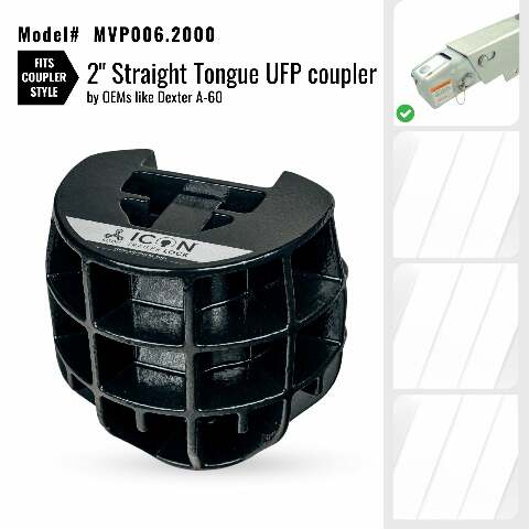 Altor Locks - ICON Trailer Coupler Lock for 2in. UFP coupler style by OEMs like Dexter A-60 - MVP006.2000