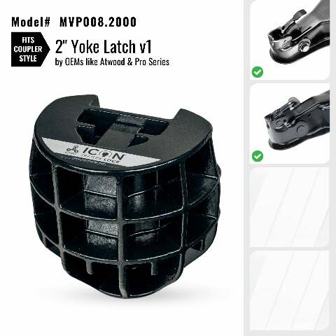 Altor Locks - ICON Trailer Coupler Lock 2in. yoke latch coupler style by OEMs- Atwood/Pro Series - MVP008.2000