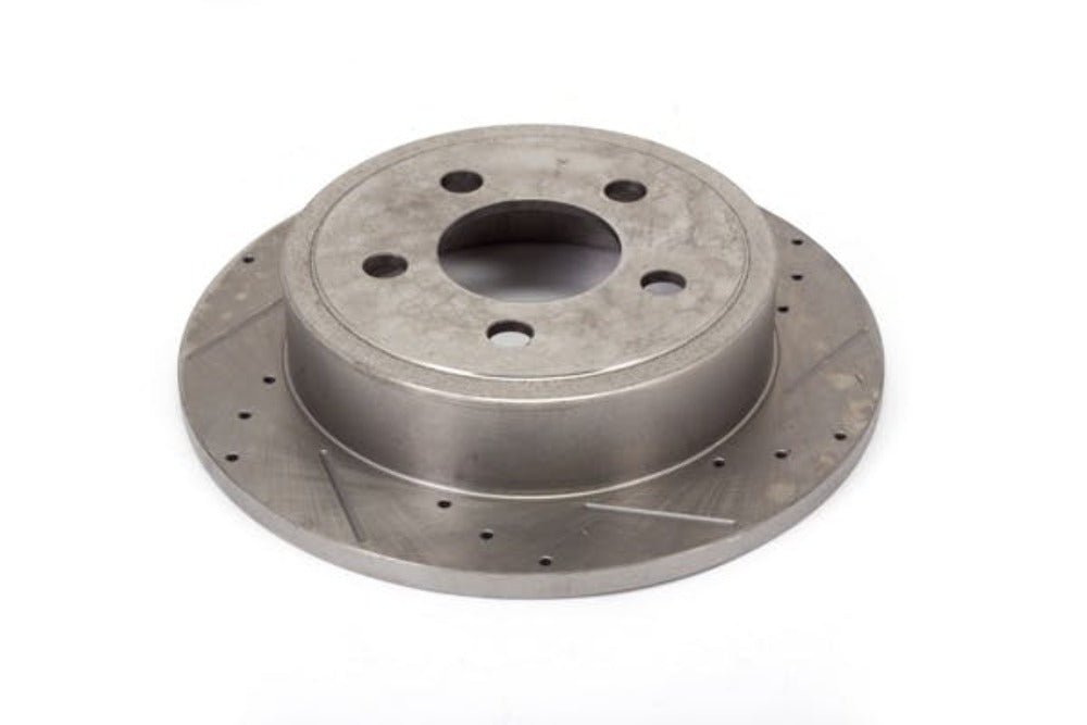 Alloy USA 11351 Disc Brake Rotors (2), 12 in, Drilled/Slotted; 00-06 Jeep TJ/XJ