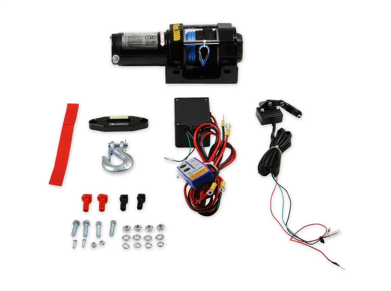 Anvil Off-Road 2010AOR 12V WINCH 2000 LBS - ROPE