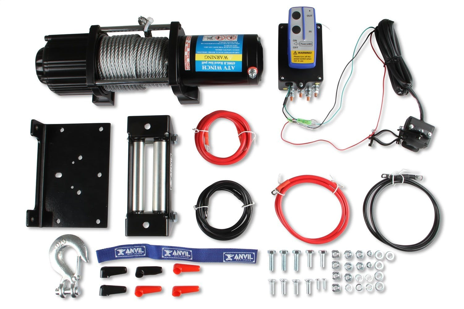Anvil Off-Road 4501AOR 12V WINCH 4500 LBS - Cable