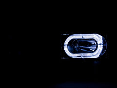 AnzoUSA 111005 Crystal Headlights Carbon with Halo