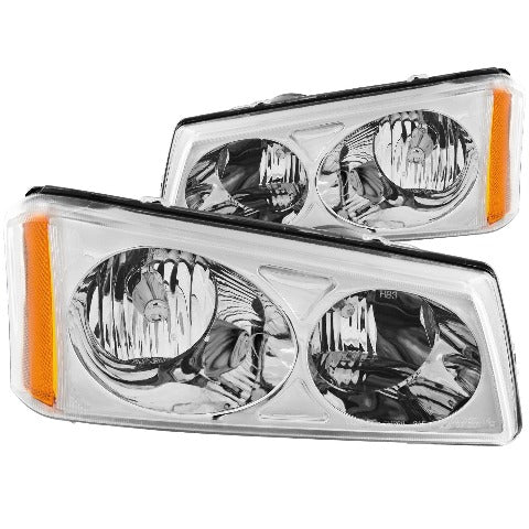 AnzoUSA 111010 Crystal Headlights Chrome