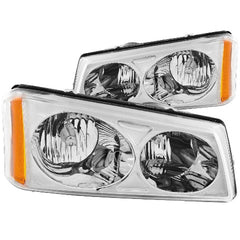 AnzoUSA 111010 Crystal Headlights Chrome