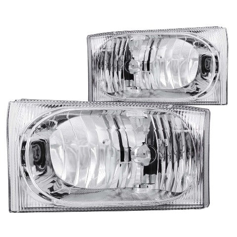 AnzoUSA 111023 Crystal Headlights Chrome 2pc