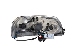 AnzoUSA 111054 Projector Headlights with Halo Chrome 1pc